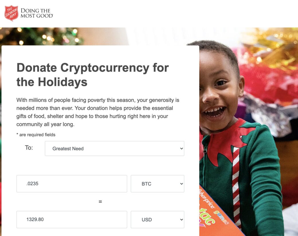 cryptocurrency donation site