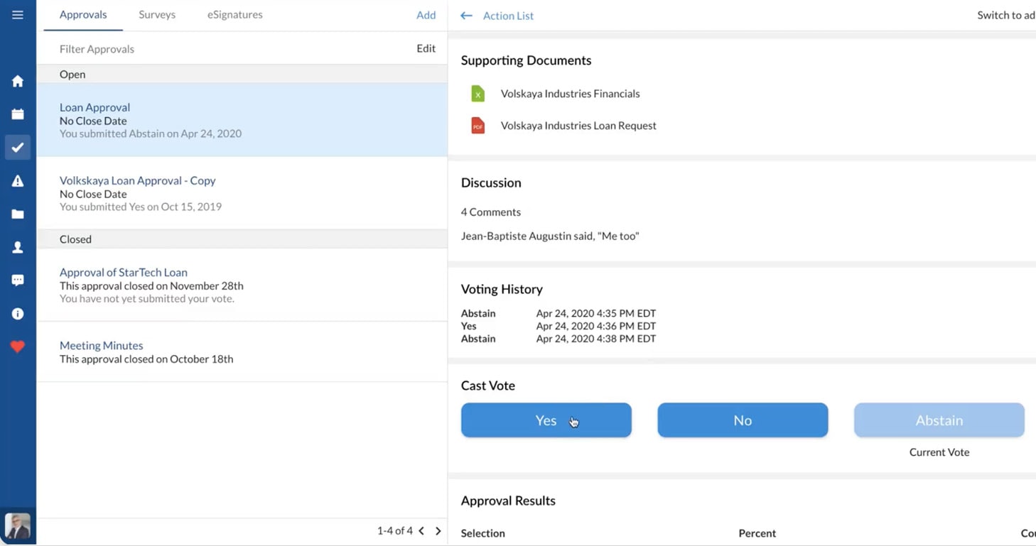 OnBoard board meeting software